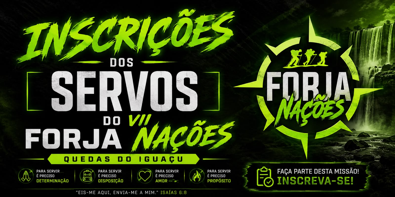 INSCRIÇÕES PARA SERVIR NO 7º FORJA